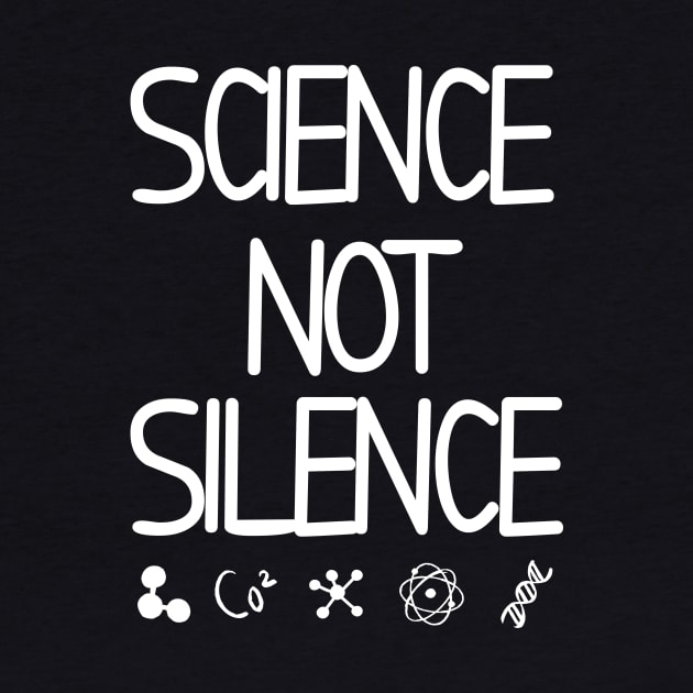 science not silence, space of science by mezy